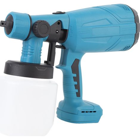 Pulvérisateur de peinture sans fil de 200 W, pistolet à peinture électrique alimenté par batterie, avec réservoir de 800 ml et 4 buses (1/5)