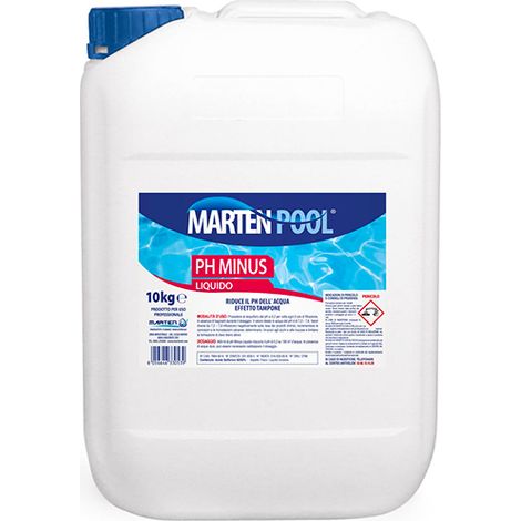 REGOLATORE PH PER PISCINA LIQUIDO 10 KG """-PH"""