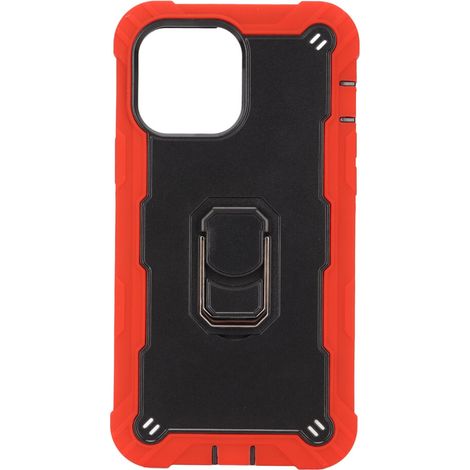 Stoßfeste Handyhülle in Militärqualität für iPhone 16 Pro, robuster Schutz, mit schützendem Ringhalter und drehbarem Ringständer. (1/2)
