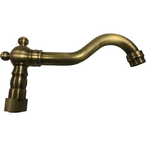 Bec de robinet de rechange bronzé vieux laiton