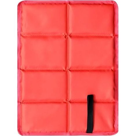 Cojín plegable y aislante para exteriores – juego de 2 – cojín infantil – alfombra de juegos impermeable – accesorio para caminar – rojo (1/5)