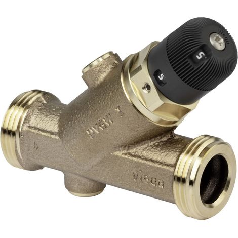 Viega Easytop Zirkulationsregulierventil 2282.3, d. 20mm x G 1", Siliziumbronze (1/2)
