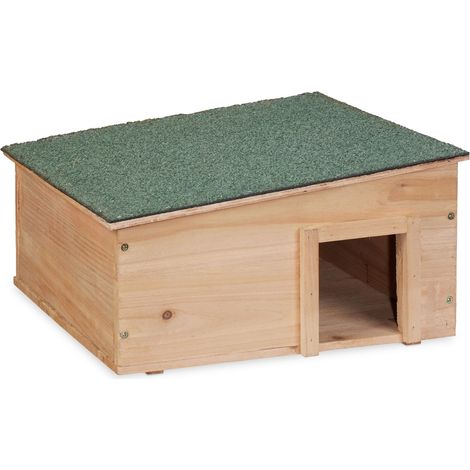 Casetta per ricci in legno di abete naturale 2 parti protezione ottimale letargo giardino in legno naturale 130013429