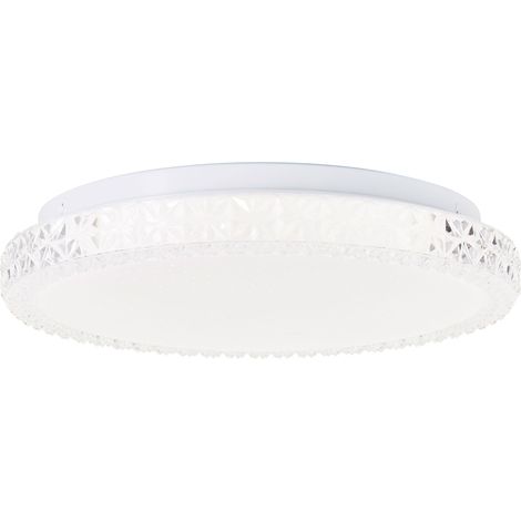 Brilliant Lampe Dasie LED Deckenleuchte 29,5cm weiß Metall/Glas weiß 12 W LED integriert