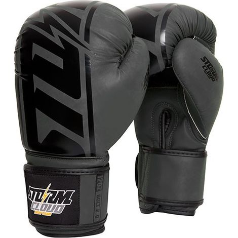 Gants de boxe StormCloud Bolt 2.0 Noir/Noir 8oz (1/5)