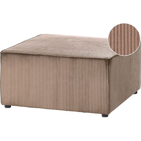 Ottomane LEMVIG Cord Sandbeige