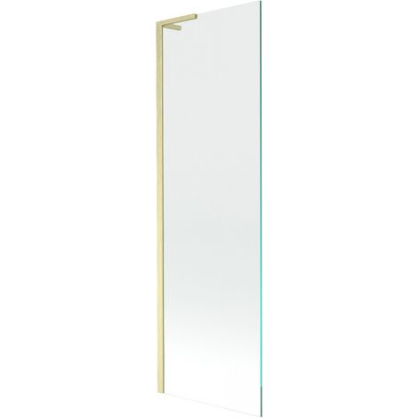 Mexen Next L Badewannenfaltwand 1-flügelig 60 x 150 cm, transparent, gebürstetes Gold - 895-060-000-03-00-55