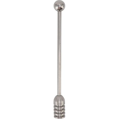 Baguette à Honey en Stainless Steel 304 (15.5cm) - Design Cannelé, Facile à Nettoyer - Pour Mélanger Honey, Café, Boissons - 1 x (1/4)