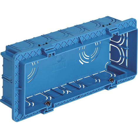 VIMAR - V71306 Rechteckige Unterputzdose 6-7M blau