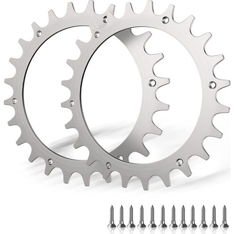 2 crampons en acier inoxydable de qualité supérieure pour modèle Worx S/M, 2 pointes à vis pour améliorer la traction en acier inoxydable, taille de roue de tondeuse à gazon robotisée 205 mm TONCHEAN (1/5)