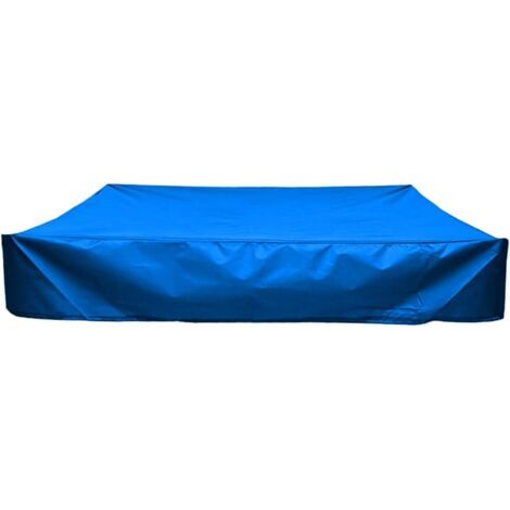 S-giant Couverture de Bac à Sable,bache bac a Sable,Housse de bac à Sable,avec Cordon de Serrage,pour Bac à Sable, Piscine, Jardin ou Ferme(Bleu,200X200cm)