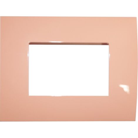 Placca 3 moduli arancione pastello abb chiara 2csk0312ch