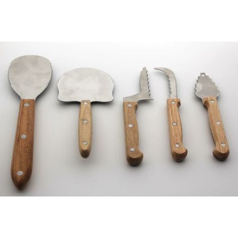 Kit de Sculpture de Citrouille d'halloween, 5 pièces Outils de Sculpture de Citrouille en Acier Inoxydable pour Sculpture DIY Citrouille Décoration d’Halloween (1/5)