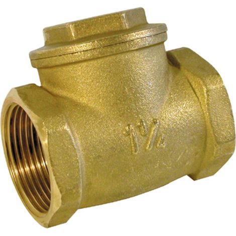 Clapet simple battant laiton femellle BSP à siège EPDM PN10 - Série 302 26x34