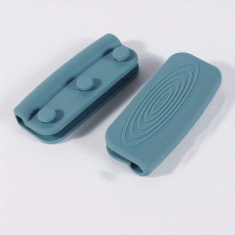 Poignée De Casserole En Silicone - Antidérapante Isolante Thermique Pour Cuisine - Lot De 2 (1/4)