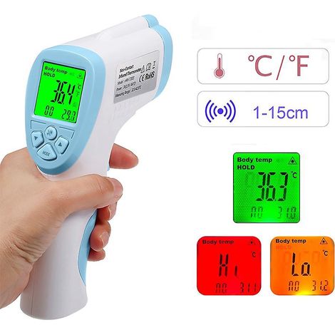 Digitales Infrarot-Stirnthermometer zur berührungslosen Temperaturmessung