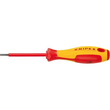 KNIPEX 98 13 60 Giraviti per viti ad esagono incassato isolati con manici rivestiti in materiale bicomponente, collaudati VDE brunita 212 mm
