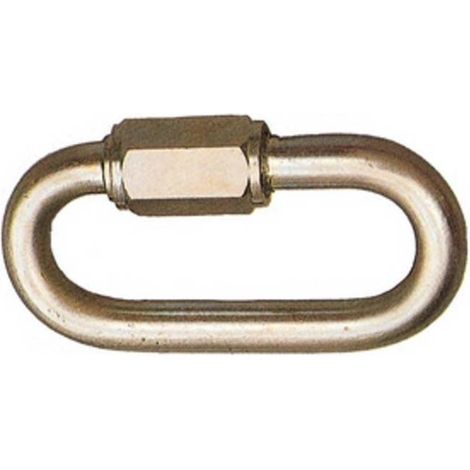 100 x MAGLIA DI GIUNZIONE ACCIAIO ZINCATO D  4 MM