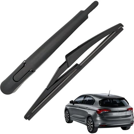 Bras Essuie Glace Arrière et Balai Essuie Glace, Arrière de Bras d'Essuie-Glace en Caoutchouc Naturel Toutes Saisons Kit Compatible avec Fiat Tipo 2015-2020 (1/5)