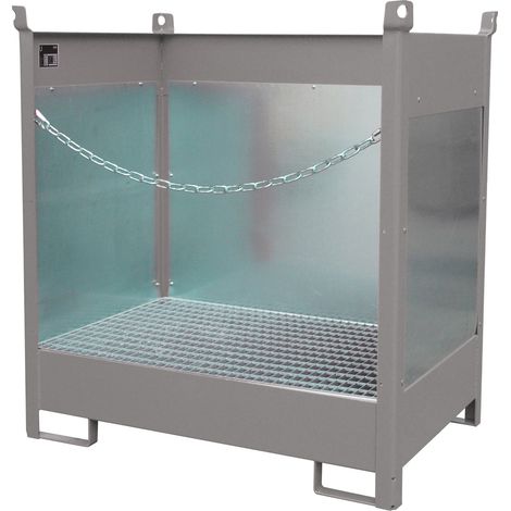 Bauer Fass-Stapelpalette FSP-2 G, lackiert, Mausgrau