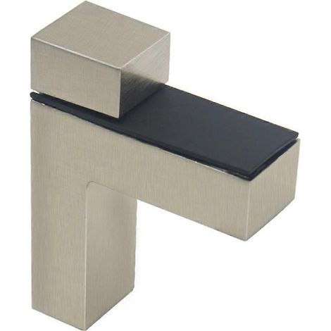 Support mural réglable en forme de F pour étagère en verre, accessoire de décoration intérieure, épaisseur ajustable. (1/5)