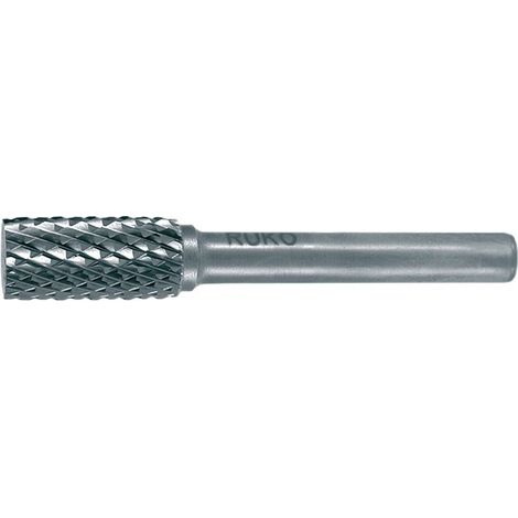 RUKO Fraise en carbure ZYA Ø 8 mm longueur de tête 18 mm Ø de queue 6 mm nu denture KVZ 4 - 116011 (1/5)