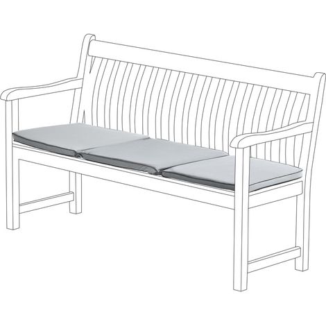 Gardenista - Faltbares Sitzpolster für 4-Sitzer-Bank im Freien, wasserabweisendes Bank-Sitzkissen für Terrassenmöbel, langlebige und leichte Sitzpolsterung für Gartenbank - Grua (170x52x5 cm) (1/5)
