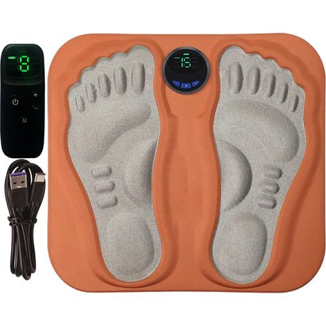 Foot Massage Mat - Foot Massage USB Pressure Point Recovery Device with 3D Texture and Remote Control for Travel, Gym, Sleep, Spa, Home Position (1/4)