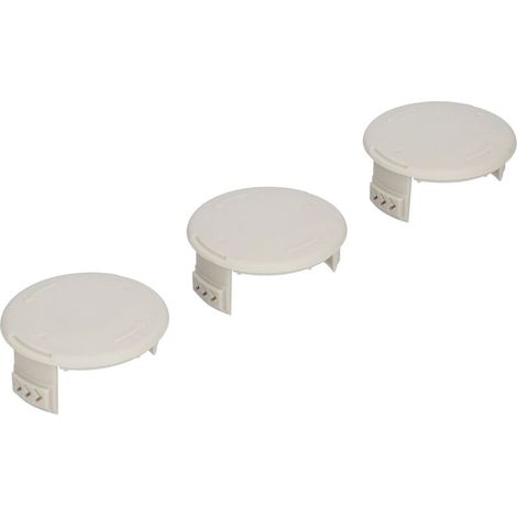 522994001, Tapas de carrete resistentes al desgaste, 3 piezas, buena compatibilidad, cubierta de repuesto para cortadoras de césped y jardín Ryobi, predeterminadas