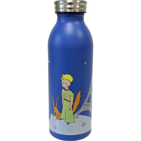 Bouteille isotherme bleue en inox Le Petit Prince (1/3)