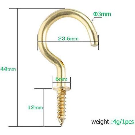 Crochets pour plantes suspendues - Lot de 30 crochets argentés pour une utilisation intérieure et extérieure (1/4)