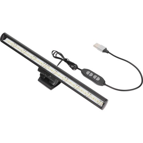 Barre lumineuse pour écran d'ordinateur portable : 3 niveaux de température de couleur, 10 niveaux de luminosité, alimentation USB. (1/5)