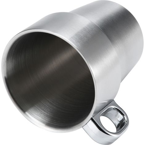 Ensemble de tasses à café/eau en acier inoxydable, isothermes et anti-brûlures, avec support pour tasse. (1/5)