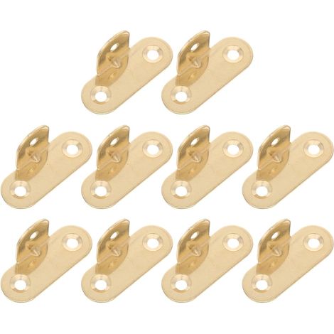 de 10 équerres de fixation verticales plates en forme de T à