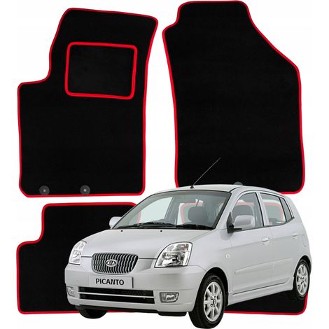 Velours-Fußmatten für Kia Picanto 1 (2004–2011), Scheibenwischer für Auto R