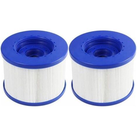 2er Set Spa-Filterkartuschen zum Einschrauben, Einschraubfilter für aufblasbare Spas, 60 mm Gewinde, Ersatzfilterkartusche für Cosy Spa, Clever Spa und mehr, 105 82 mm (1/5)