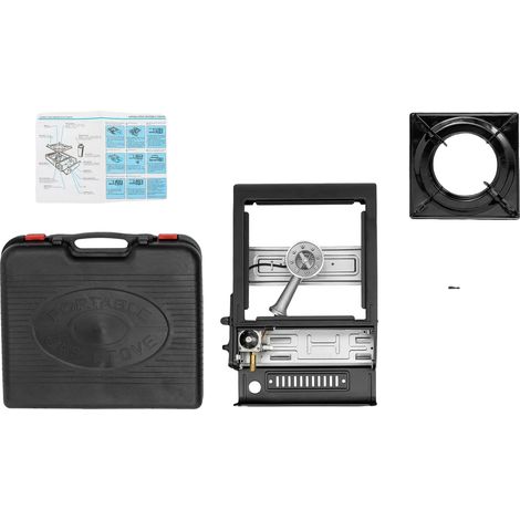 Gril d'extérieur, Design portable, Puissance de cuisson efficace, noir (1/2)