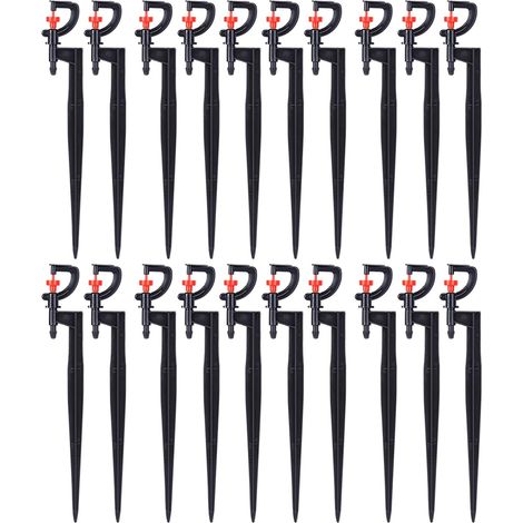 20pcs Irrigation Sprinkler, Drip Sprinkler Type G 360° Garden/Pots (1/5)