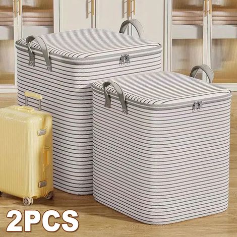 Sac de rangement de vêtements,tri pratique de grande capacité - 2 paquets pour placard pour les couettes,les vêtements et bien plus encore,180+210L (1/5)