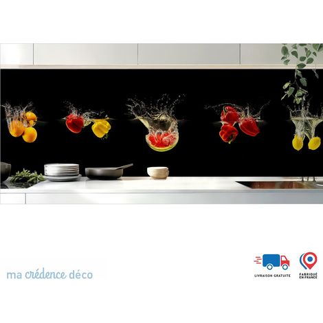 Crédence : Bains de fruits 4 - Alu composite - 120 - 60 (1/3)