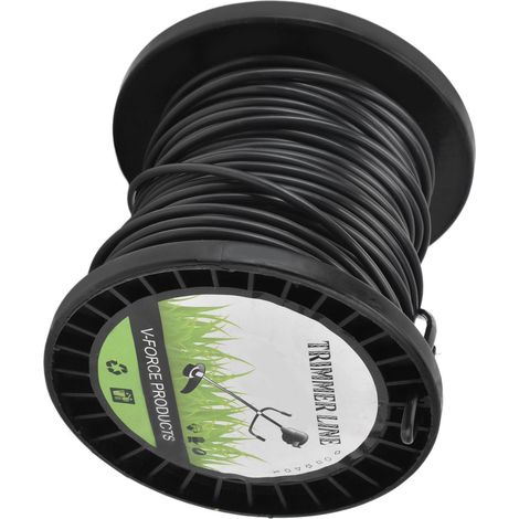 Fil de coupe rond pour débroussailleuse Husqvarna 3,3 mm, noir, haute efficacité de coupe, compatible avec la plupart des tondeuses à gazon, usage agricole, 30 m (1/5)