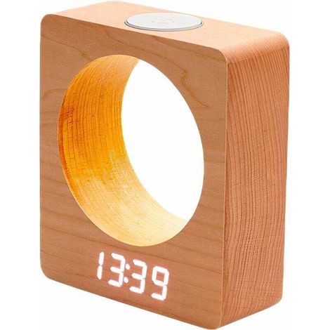Lampe de chevet radio réveil spécial veilleuse bébé avec éclairage spécial réglable, utilisable aussi comme reveil enfan (1/4)