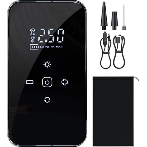 Pompa ad aria a batteria - Pompa ad aria elettrica con touchscreen, compressore elettrico ricaricabile, accessorio automobilistico per camion, viaggi, moto, auto, garage, camper, ATV, casa (1/4)