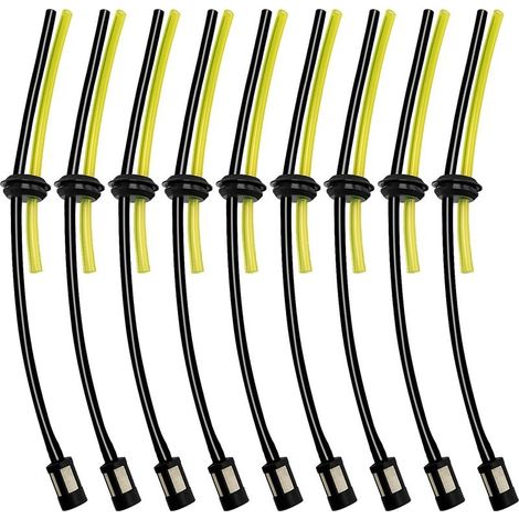 9-Piece Universal Fuel Filter Kit, Universal Fuel Hoses, Rubber Fuel Lines for Brushcutters, Grass Trimmers, Brush Cutters, Chainsaws, and Hedge Trimmers (1/4)