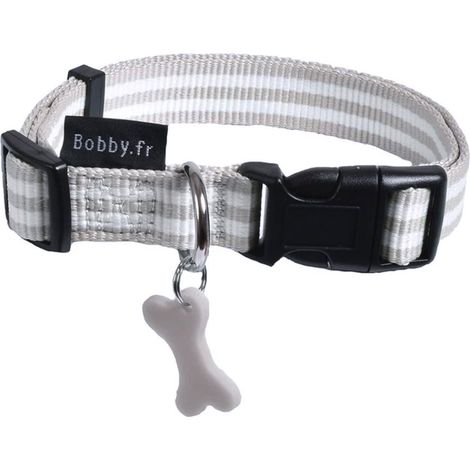 Collare are Stripe Rosso Xs: Collare in Nylon Modello Stripe per Cani (1/4)