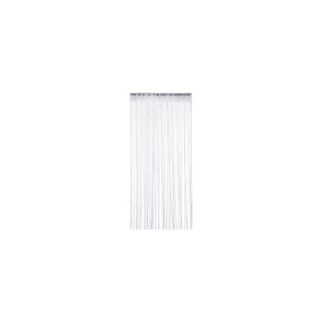 Rideau de Porte Anti Mouches 90x200 cm Fil Blanc Pailleté, Séparation de Pièce, Décoration Élégante et Pratique
