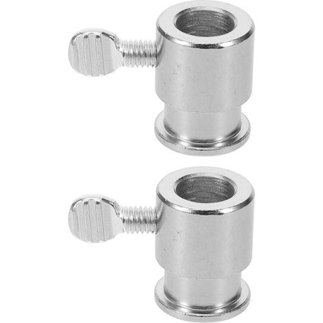 Lot de 2 tournebrochettes de rechange en métal - Accessoires - Vis pour tige de barbecue - Finition précise - Fixation stable pour barbecue d'extérieur et rôtisserie (1/5)