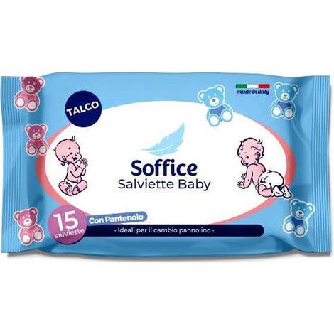 Salviette Bambini Talco Pz 15 Soffice