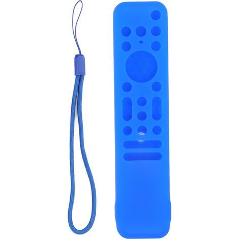 Étui télécommande TV silicone souple antichoc lavable coque protection pour RMF TX800 TX900 bleu (1/5)