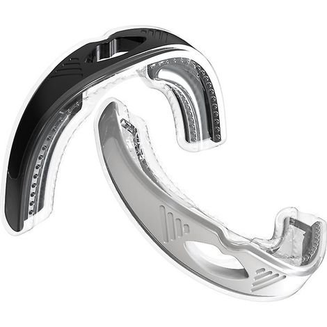 Dispositif buccal anti-ronflement ajustable en silicone noir